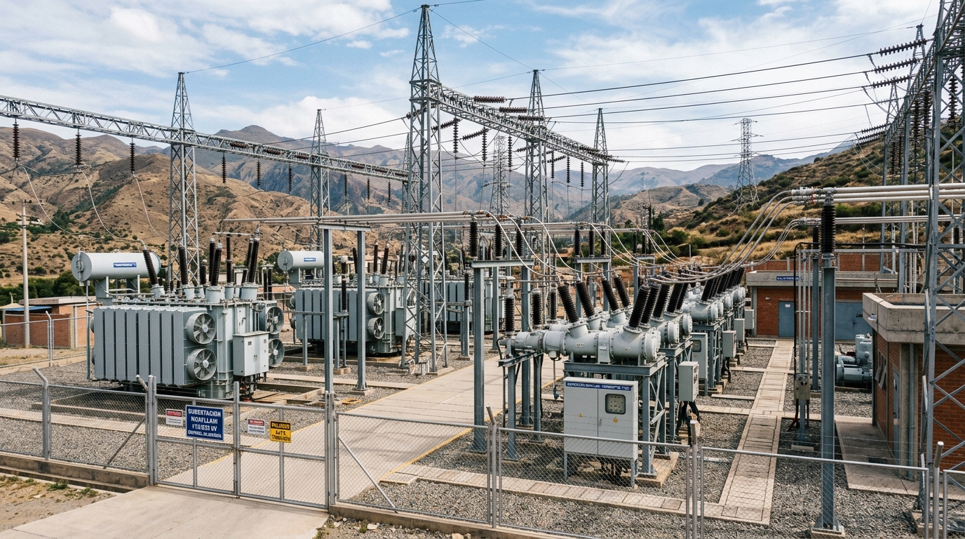 Infraestructura de la Subestación Huayllani, Cochabamba
